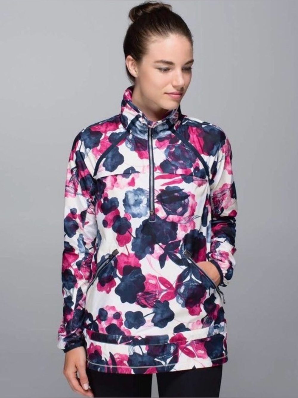Lululemon Miss Misty Pullover Inky Floral Ghost Inkwell Bumble Berry